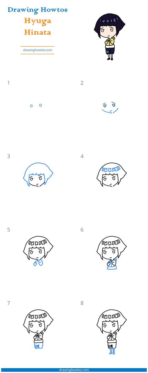 How To Draw Hyuga Hinata Step By Step Easy Drawing Guides Drawing