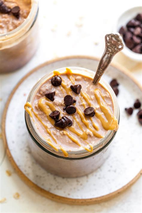 Chocolate Peanut Butter Overnight Oats Dishing Out Health