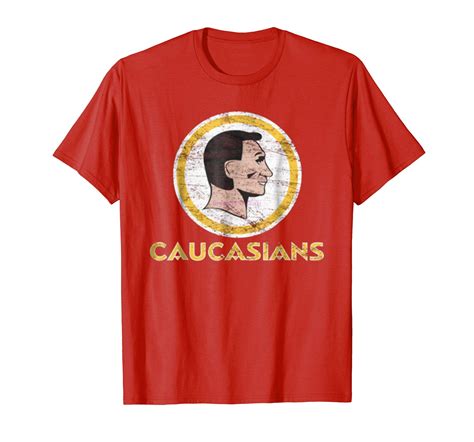 Gildan New Men Shirt Caucasiaus Washington Caucasians Redskins Funny T