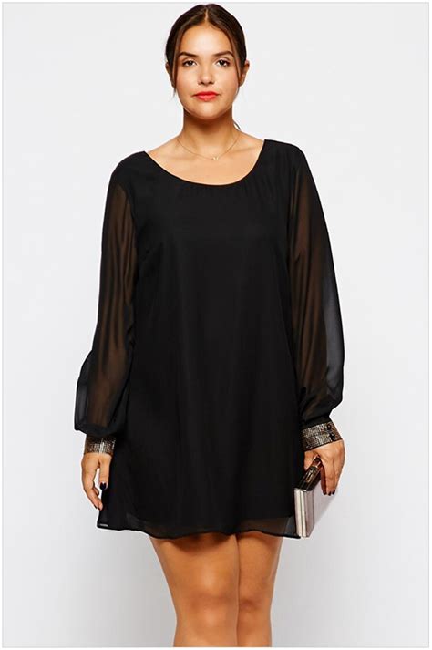New Arrivals Plus Size 2015 Spring New Women Loose Black Long Sleeved