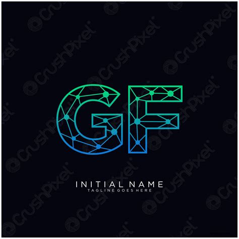 Gf Letter Logo Icon Design Template Elements Stock Vector 2536976
