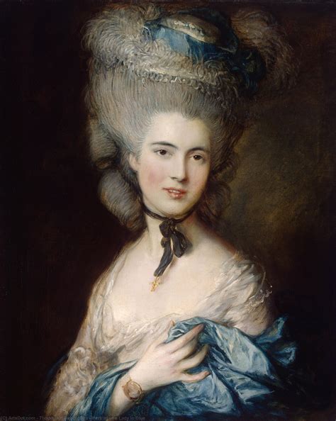 Portrait Of A Lady In Blue Thomas Gainsborough 백과 사전