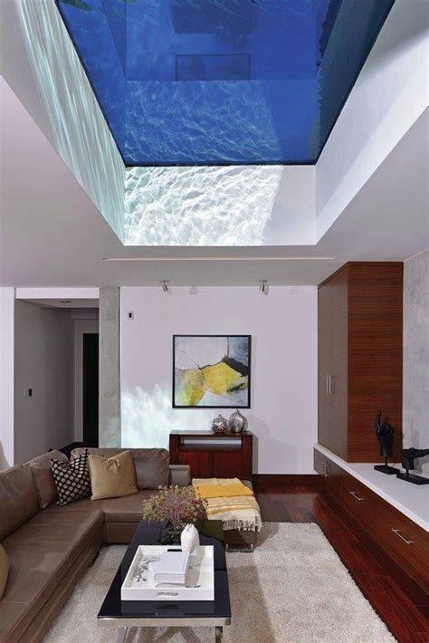 Up And Down Pool Glass Bottom Pool California Modern Living Room