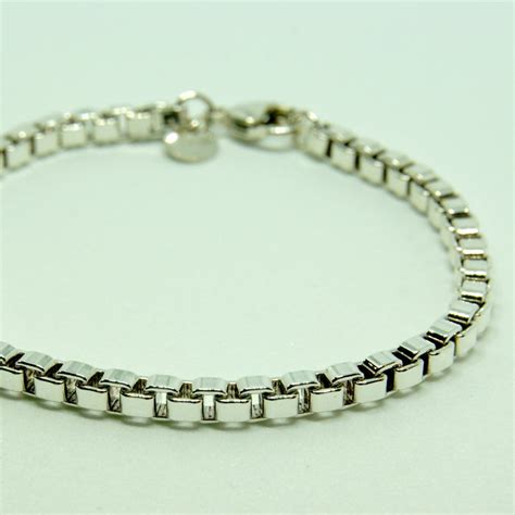 Tiffany And Co 925 Silver Box Bracelet No Reserve Lenght 19 Cm 7 1
