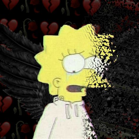 Marge is upset that lisa seems to be sad all the time and she doesn't understand why her daughter is so sad. #lisa+simpson+sad+aesthetic+wallpapers Lisa Simpson Sad ...