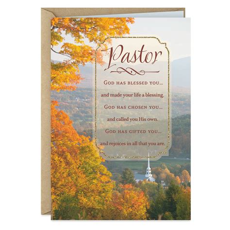 God Has Blessed You Pastor Appreciation Card Greeting