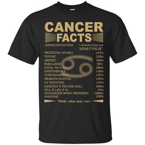 The moon is their ruling planet and embodies femininity and fertility.if you are a native of this sign, your traits include. Cancer Zodiac T Shirt, Cancer Facts Tank Top