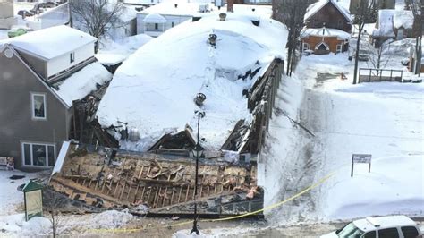 Building Collapses In Downtown Edmundston Under Weight Of Snow Cbc News