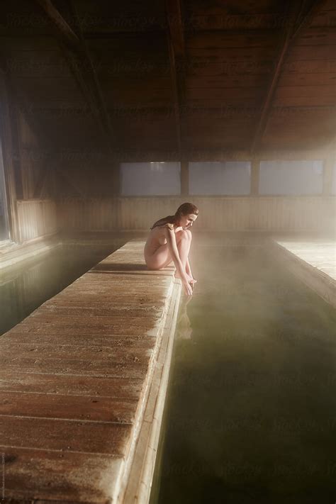 Woman Relaxing At Japanese Hot Springs By Stocksy Contributor
