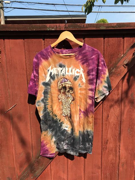 Vintage Metallica Shirt Tie Dye Streetwear