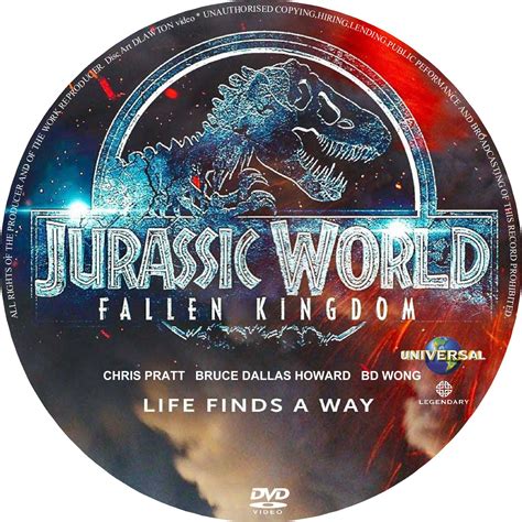 Base Um Gtba Jurassic World Fallen Kingdom 2018 R1 Cover And Label Dvd Movie