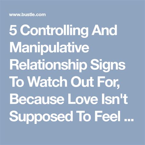 5 Controlling And Manipulative Relationship Signs To Watch Out For Because Love Controlling