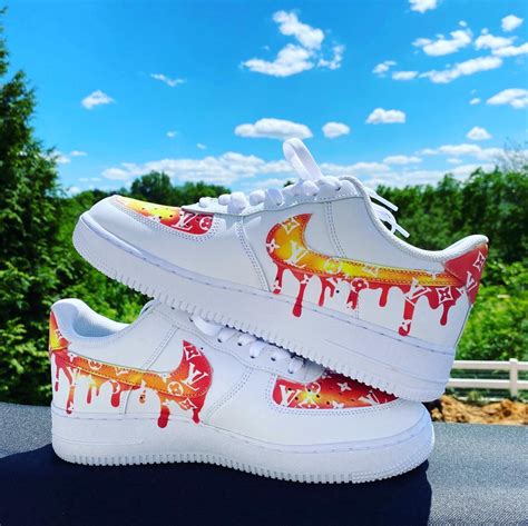 Custom Air Force 1 Low Louis Vuitton Design Thermal Color Etsy