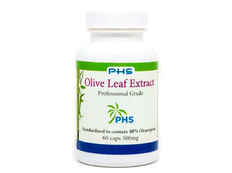 Olive Leaf Extract Professional 40 Oleuropeins 60 Caps Pacific