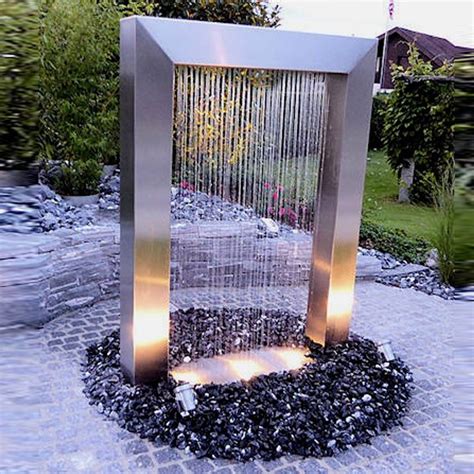 Garden Waterfall Stainless Steel Outdoor Water Fountain