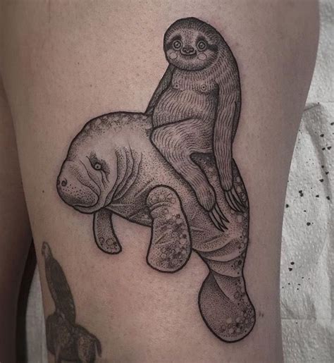 30 Manatee Tattoo Designs Sloth Tattoo Animal Tattoo Tattoos