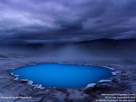 Blue Oasis Hveravellir Kjolur Region Iceland Amazing Nature