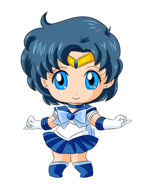 Commission Chibi Sailor Mercury For Katie0513 By Starlightfroggy On Deviantart Sailor Mercury