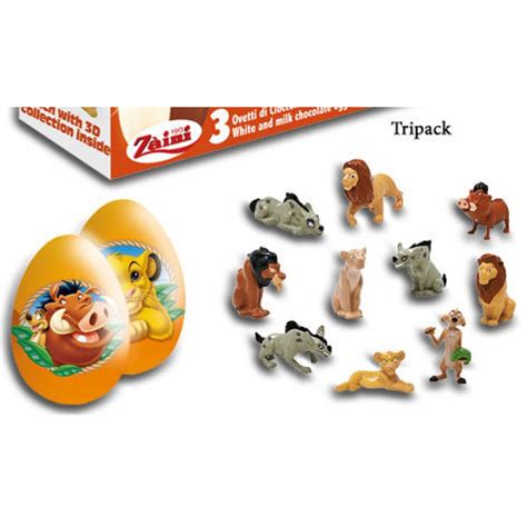 Milk Chocolate Egg With A Surprise Lion King 3 X 20g Zaini