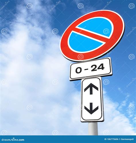 Restricted Parking Zone Traffic Sign Stock Photo Image Of Concept