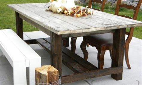 Diy Outdoor Farmhouse Table