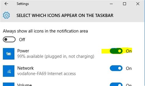 Battery Icon Taskbar Microsoft Community