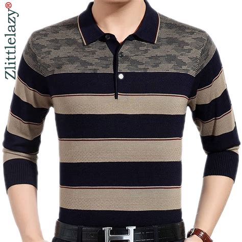 2022 Brand New Casual Social Striped Pullover Men Sweater Shirt Jersey