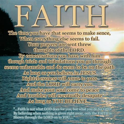 Faith Quotes And Poems Quotesgram