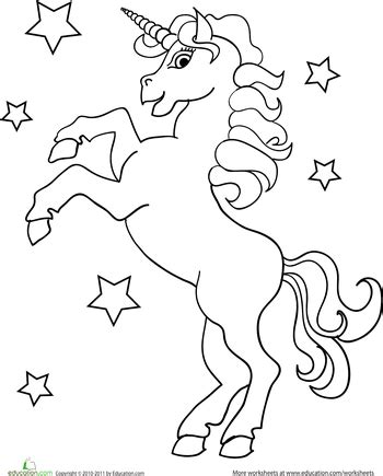 We have 32 images about free printable unicorn birthday coloring pages including images, pictures, photos, wallpapers, and more. Unicorn | Worksheet | Education.com | Unicorn coloring ...