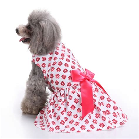 Cute Dot Pet Apparel Winter Cotton Dog Clothes Princess