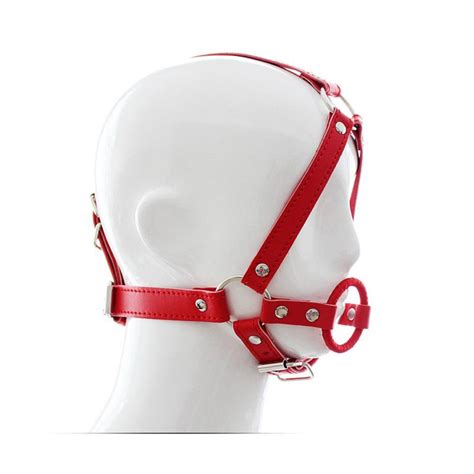 Buy O Ring Open Mouth Gag Oral Sex Bondage Harness Sex Leather Mask