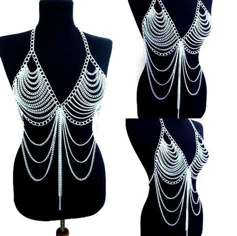 New Fashion Beach Chain Necklaces Alloy Chain Bra Long Necklaces Pendants For Women Sexy