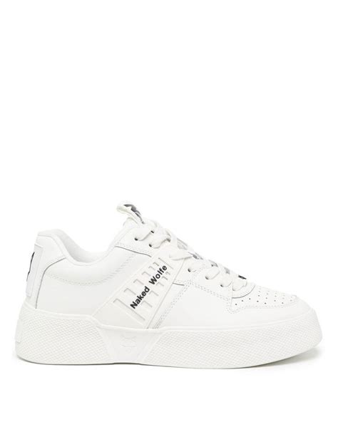Naked Wolfe Leather Paradox Low Top Sneakers In White Lyst UK