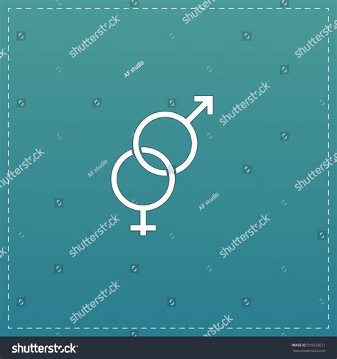 Twisted Male Female Sex Symbol White Stock Vector Royalty Free 519533611