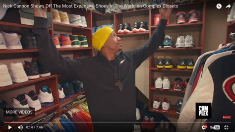 Video Nick Cannon Shows Off His Insane Sneaker Collection Including