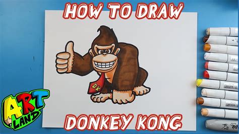 How To Draw Donkey Kong Youtube