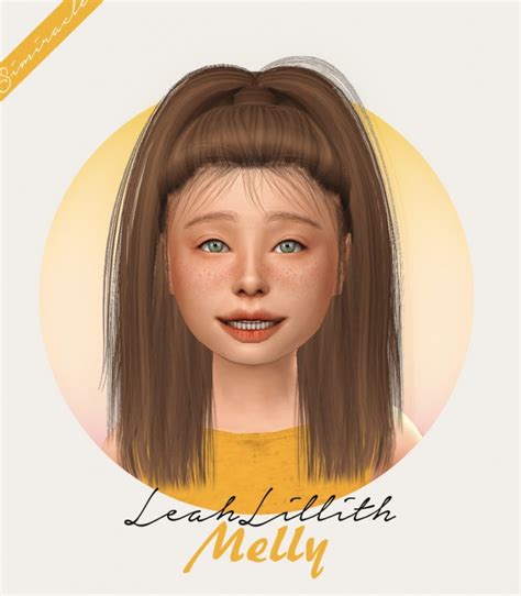 Leahlillith Melly Hair Kids Version At Simiracle Sims 4 Updates