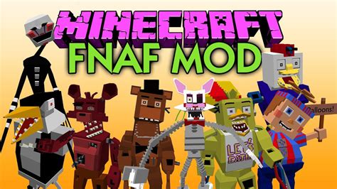 Minecraft Mod Fnaf Five Nights At Freddys Youtube 6b8