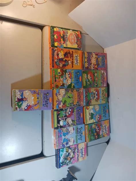 NICKELODEON RUGRATS ORANGE VHS LOT Of 13 Mommy Mania Diapered Duo 33
