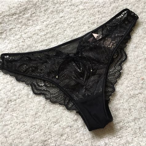 victoria s secret intimates and sleepwear black lace panties poshmark