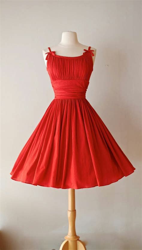 Vintage Red Dress Vintage Dresses Vintage 1950s Dresses Vintage