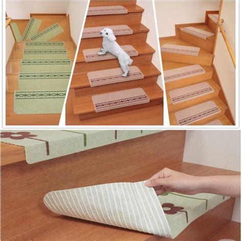 5pcs Cartoon Carpet Stair Mats Self Adhesive Stairs Carpet