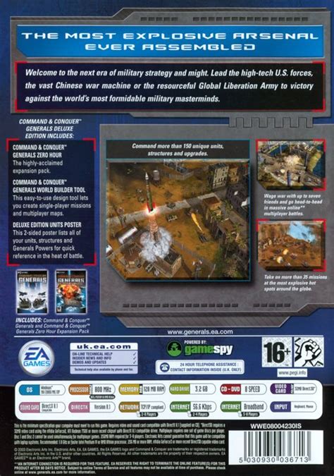 Command And Conquer Generals Deluxe Edition 2003 Box Cover Art