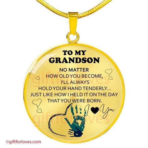 Grandmas are tough to shop for, but these gifts are the perfect way to give grandma something from the heart—and something she will really use, and love! Grandson Necklace Grandson Gifts From Grandpa Grandma Idea ...