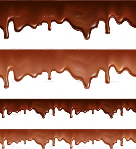 Download Melted Chocolate Dripping On White Background By Mia
