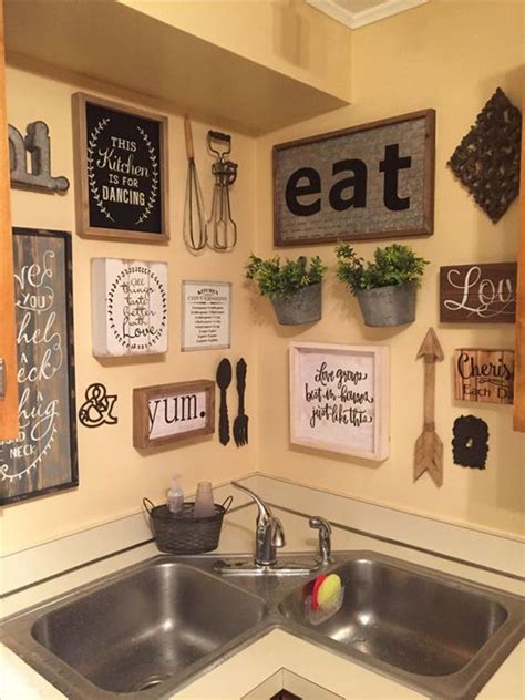 25 Ideas Para Decorar La Pared De La Cocina Country Kitchen Wall Decor