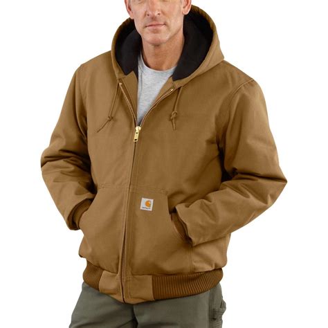 carhartt men s extra large tall carhartt brown cotton sierra jacket sherpa lined sandstone j141