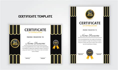 Abstract Certificate Design Template Graduation Certificate Template