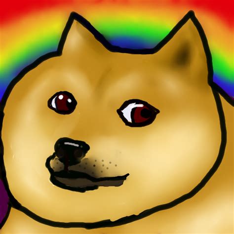 Rainbow Doge By Weridlyamazingart On Deviantart