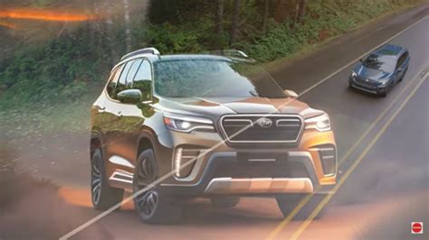 Sixth Generation 2025 Subaru Forester Hybrid Appears From Behind The